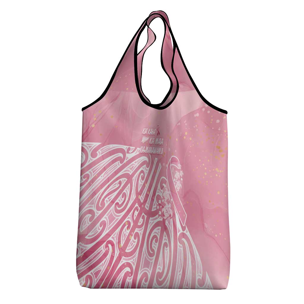 Breast Cancer Awareness Maori Grocery Bag Kia Kaha Kia Maia Kia Manawanui LT7 - Polynesian Pride