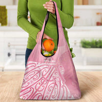 Breast Cancer Awareness Maori Grocery Bag Kia Kaha Kia Maia Kia Manawanui LT7 - Polynesian Pride