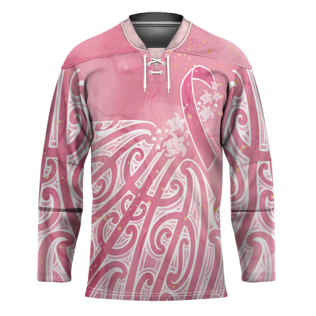 Breast Cancer Awareness Maori Hockey Jersey Kia Kaha Kia Maia Kia Manawanui - Polynesian Pride