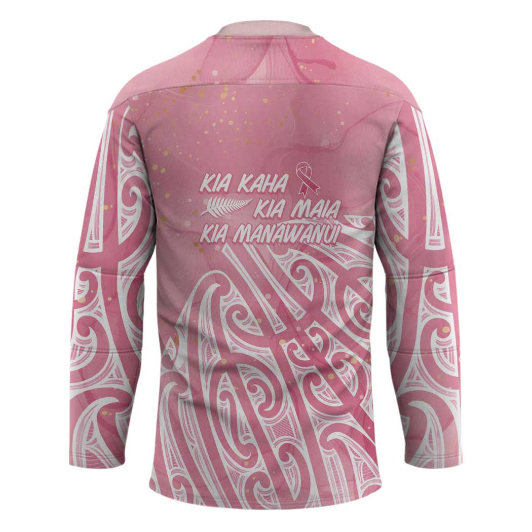 Breast Cancer Awareness Maori Hockey Jersey Kia Kaha Kia Maia Kia Manawanui LT7 - Polynesian Pride