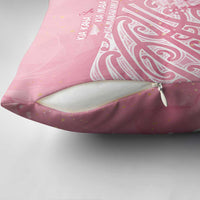 Breast Cancer Awareness Maori Pillow Cover Kia Kaha Kia Maia Kia Manawanui LT7 - Polynesian Pride
