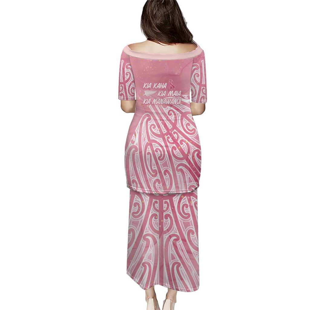 Breast Cancer Awareness Maori Puletasi Kia Kaha Kia Maia Kia Manawanui LT7 - Polynesian Pride