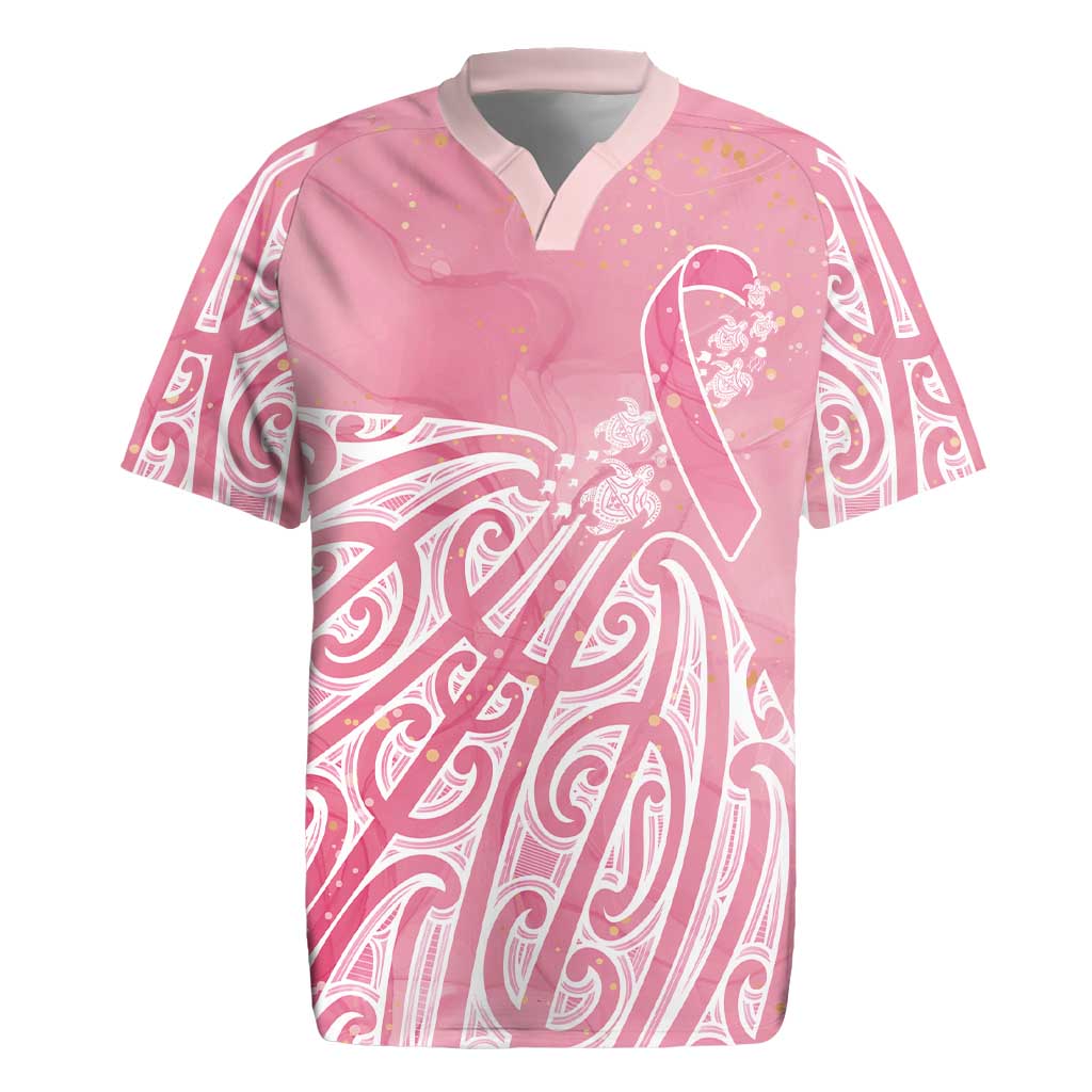 Breast Cancer Awareness Maori Rugby Jersey Kia Kaha Kia Maia Kia Manawanui LT7 Pink - Polynesian Pride