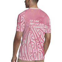 Breast Cancer Awareness Maori Rugby Jersey Kia Kaha Kia Maia Kia Manawanui LT7 - Polynesian Pride