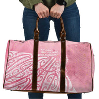 Breast Cancer Awareness Maori Travel Bag Kia Kaha Kia Maia Kia Manawanui LT7 Pink - Polynesian Pride