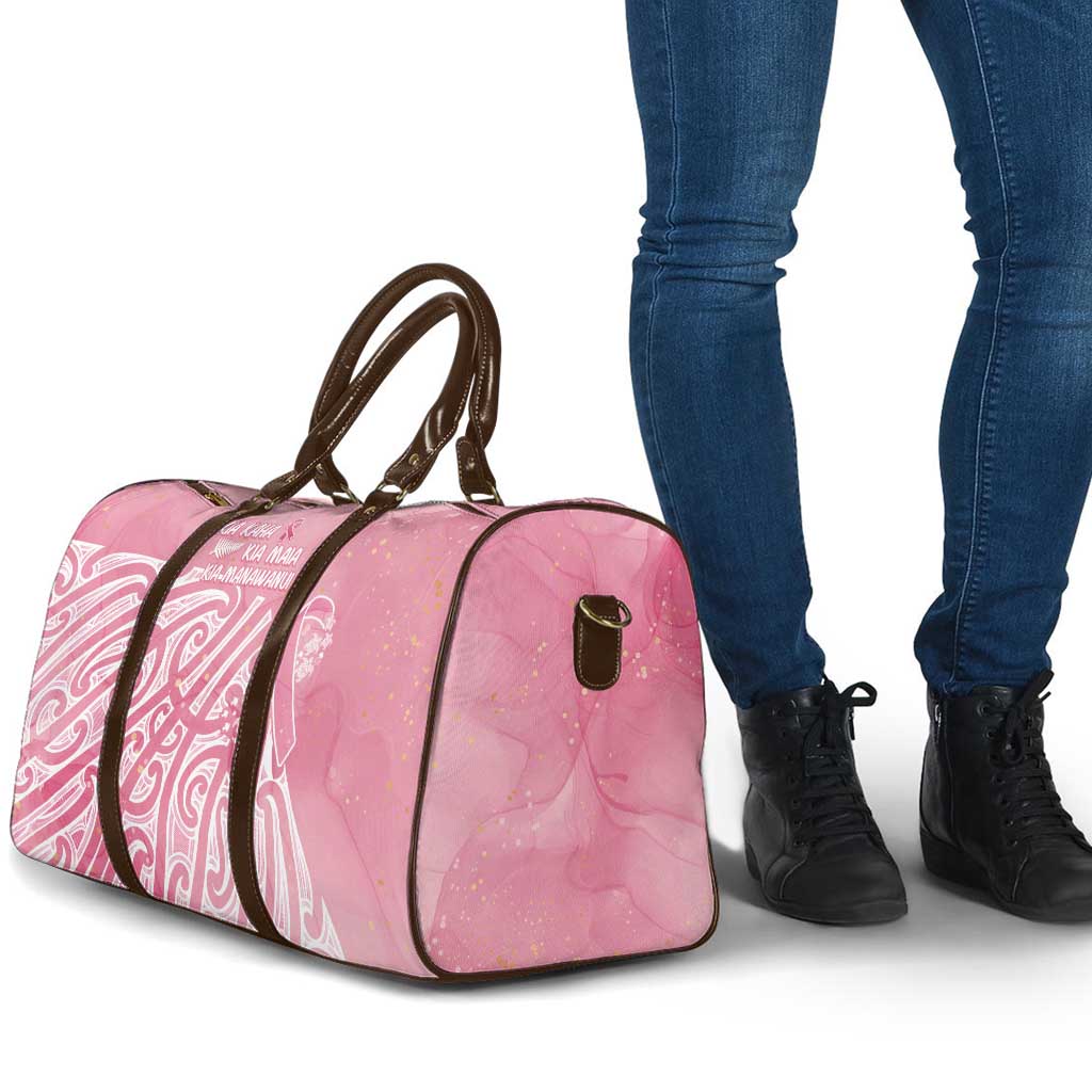 Breast Cancer Awareness Maori Travel Bag Kia Kaha Kia Maia Kia Manawanui LT7 - Polynesian Pride