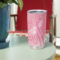 Breast Cancer Awareness Maori Tumbler Cup Kia Kaha Kia Maia Kia Manawanui LT7 - Polynesian Pride