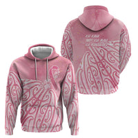 Breast Cancer Awareness Maori Zip Hoodie Kia Kaha Kia Maia Kia Manawanui LT7 - Polynesian Pride