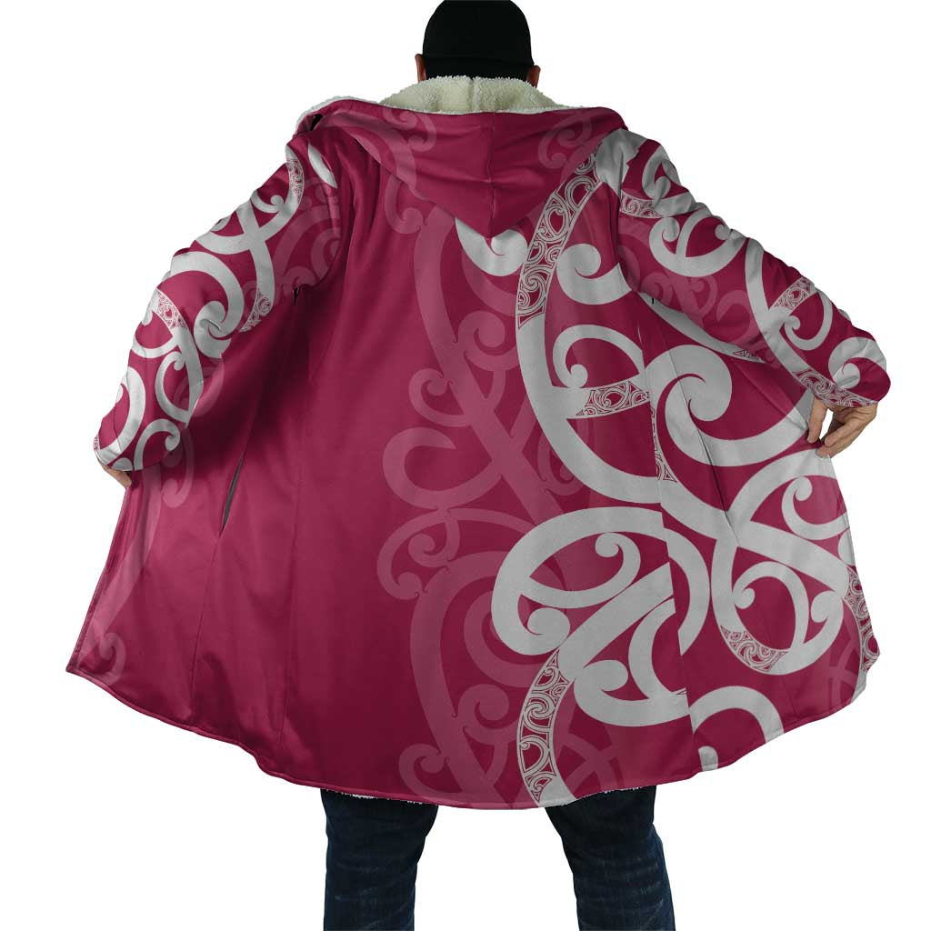 Breast Cancer Awareness Maori Cloak Koru Kowhaiwhai - Polynesian Pride