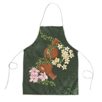 Aloha Hawaii Ipu Gourd Mix Maile Lei Apron Sage Green LT7 Sage Green - Polynesian Pride