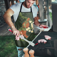 Aloha Hawaii Ipu Gourd Mix Maile Lei Apron Sage Green LT7 - Polynesian Pride