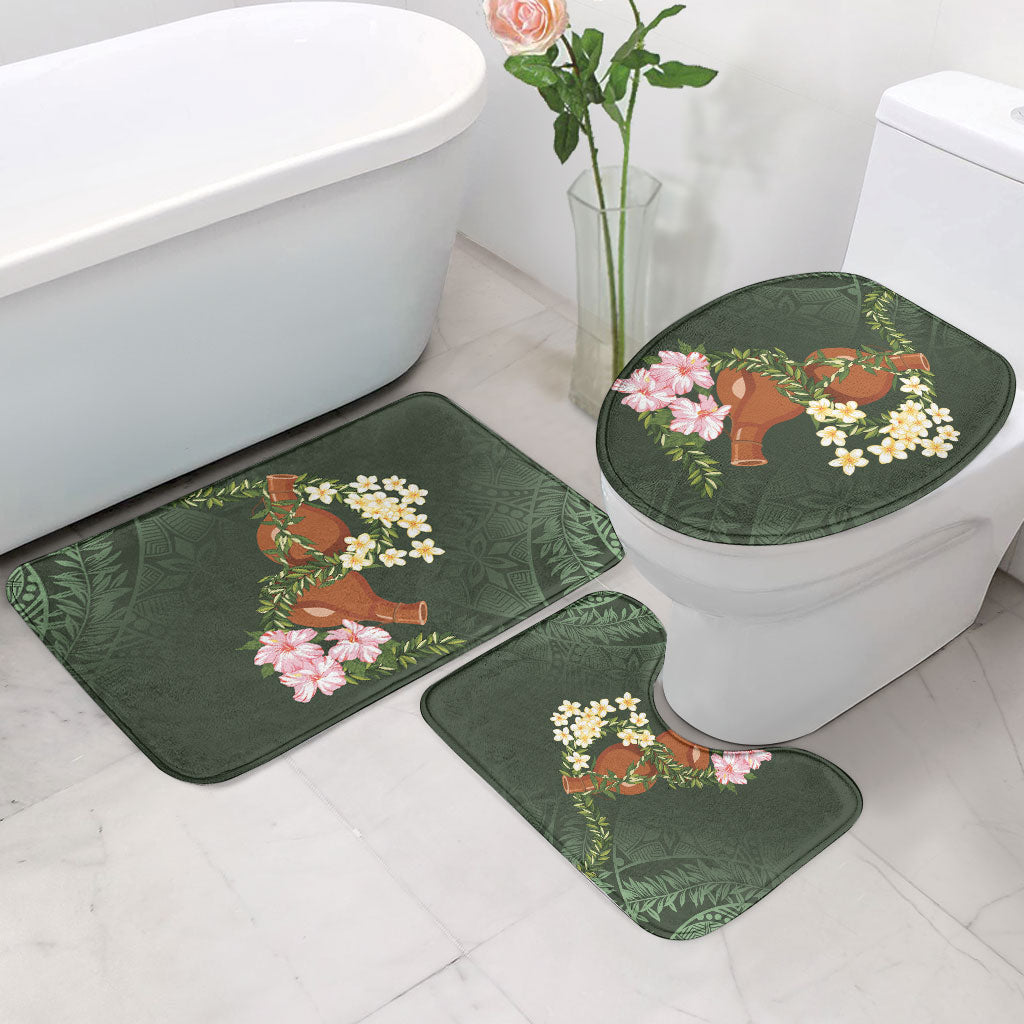 Aloha Hawaii Ipu Gourd Mix Maile Lei Bathroom Set Sage Green LT7 - Polynesian Pride