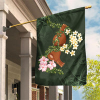 Aloha Hawaii Ipu Gourd Mix Maile Lei Garden Flag Sage Green LT7 House Flag Sage Green - Polynesian Pride