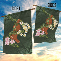 Aloha Hawaii Ipu Gourd Mix Maile Lei Garden Flag Sage Green LT7 - Polynesian Pride