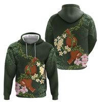 Aloha Hawaii Ipu Gourd Mix Maile Lei Hoodie Sage Green LT7 - Polynesian Pride