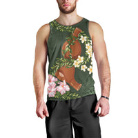Aloha Hawaii Ipu Gourd Mix Maile Lei Men Tank Top Sage Green LT7 - Polynesian Pride