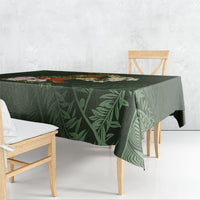 Aloha Hawaii Ipu Gourd Mix Maile Lei Tablecloth Sage Green LT7 - Polynesian Pride