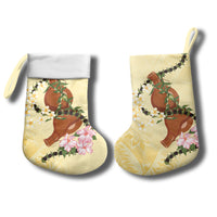 Aloha Hawaii Ipu Gourd Mix Kukui Nut Lei Christmas Stocking Lemon Yellow LT7 - Polynesian Pride