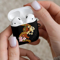 Aloha Hawaii Ipu Gourd Mix ʻĀkulikuli Lei AirPods Case Obsidian Black LT7 - Polynesian Pride