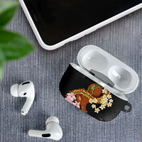 Aloha Hawaii Ipu Gourd Mix ʻĀkulikuli Lei AirPods Case Obsidian Black LT7 - Polynesian Pride