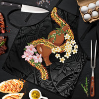 Aloha Hawaii Ipu Gourd Mix ʻĀkulikuli Lei Apron Obsidian Black LT7 Obsidian Black - Polynesian Pride