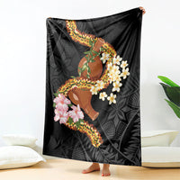 Aloha Hawaii Ipu Gourd Mix ʻĀkulikuli Lei Blanket Obsidian Black LT7 - Polynesian Pride