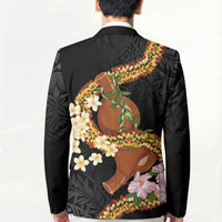 Aloha Hawaii Ipu Gourd Mix ʻĀkulikuli Lei Blazer Obsidian Black LT7 - Polynesian Pride