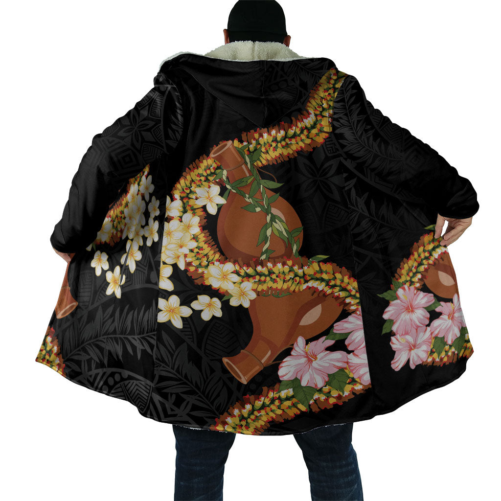 Aloha Hawaii Ipu Gourd Mix ʻĀkulikuli Lei Cloak Obsidian Black LT7 - Polynesian Pride