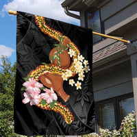Aloha Hawaii Ipu Gourd Mix ʻĀkulikuli Lei Garden Flag Obsidian Black LT7 - Polynesian Pride