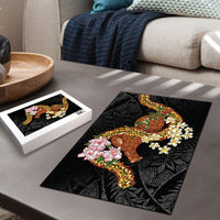 Aloha Hawaii Ipu Gourd Mix ʻĀkulikuli Lei Puzzle Obsidian Black LT7 - Polynesian Pride