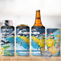 Funny Tropical Christmas 4 in 1 Can Cooler Tumbler Tis The Season To Get Tipsy LT7 - Polynesian Pride