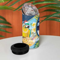Funny Tropical Christmas 4 in 1 Can Cooler Tumbler Tis The Season To Get Tipsy LT7 - Polynesian Pride