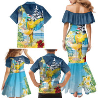 Funny Tropical Christmas Family Matching Mermaid Dress and Hawaiian Shirt Tis The Season To Get Tipsy LT7 - Polynesian Pride