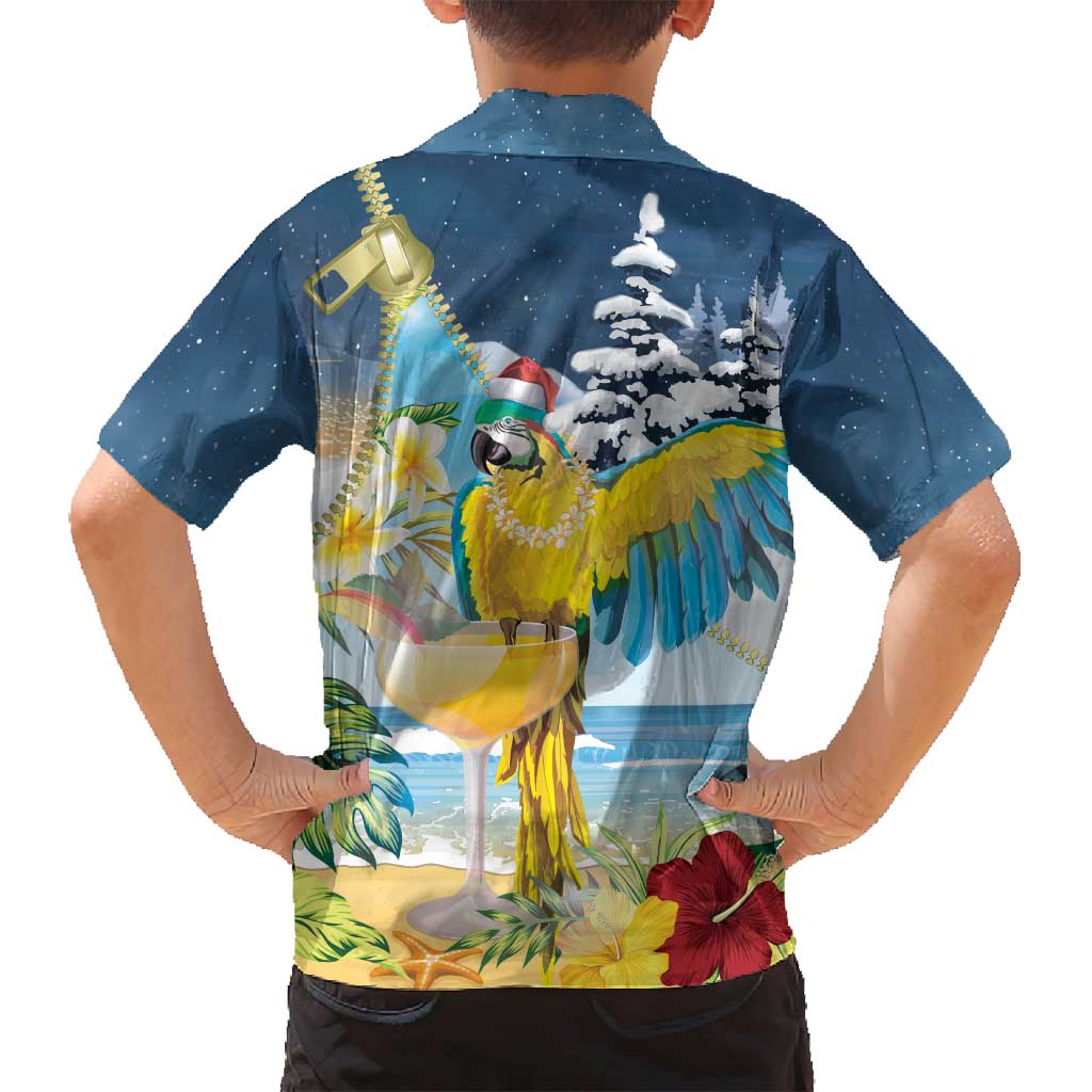 Funny Tropical Christmas Family Matching Puletasi and Hawaiian Shirt Tis The Season To Get Tipsy LT7 - Polynesian Pride