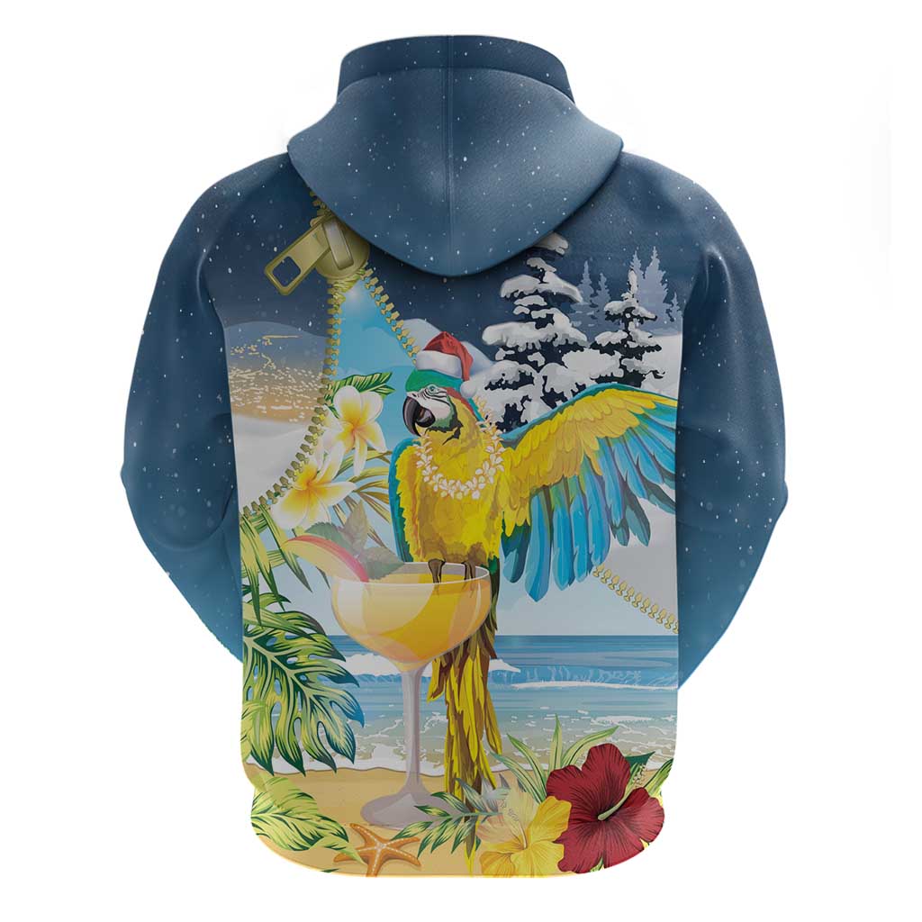 Funny Tropical Christmas Zip Hoodie Tis The Season To Get Tipsy LT7 - Polynesian Pride