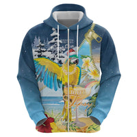 Funny Tropical Christmas Zip Hoodie Tis The Season To Get Tipsy LT7 - Polynesian Pride