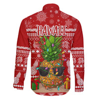 Hawaii Pineapple Christmas Family Matching Tank Maxi Dress and Hawaiian Shirt Mele Kalikimaka LT7 - Polynesian Pride