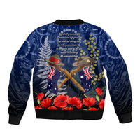 Anzac Bomber Jacket Ausralia Aboriginal Mix New Zealand Slouch Hats LT7 - Polynesian Pride