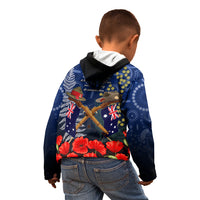 Anzac Kid Hoodie Australia Aboriginal Mix New Zealand Slouch Hats LT7 - Polynesian Pride