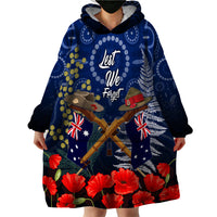 Anzac Wearable Blanket Hoodie Australia Aboriginal Mix New Zealand Slouch Hats LT7 - Polynesian Pride