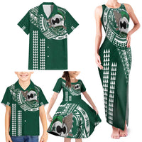 Hawaii Rainbow Warriors Personalized Family Matching Tank Maxi Dress and Hawaiian Shirt Kakau Ikaika Laau Pama LT7 - Polynesian Pride