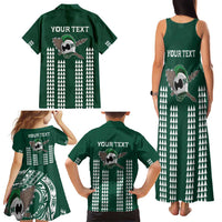 Hawaii Rainbow Warriors Personalized Family Matching Tank Maxi Dress and Hawaiian Shirt Kakau Ikaika Laau Pama LT7 - Polynesian Pride