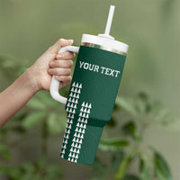 Hawaii Rainbow Warriors Personalized Tumbler With Handle Kakau Ikakai Laau Pama