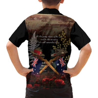 Australia - New Zealand ANZAC Family Matching Off Shoulder Maxi Dress and Hawaiian Shirt Gallipoli ANZAC Cove Landing LT7 - Polynesian Pride
