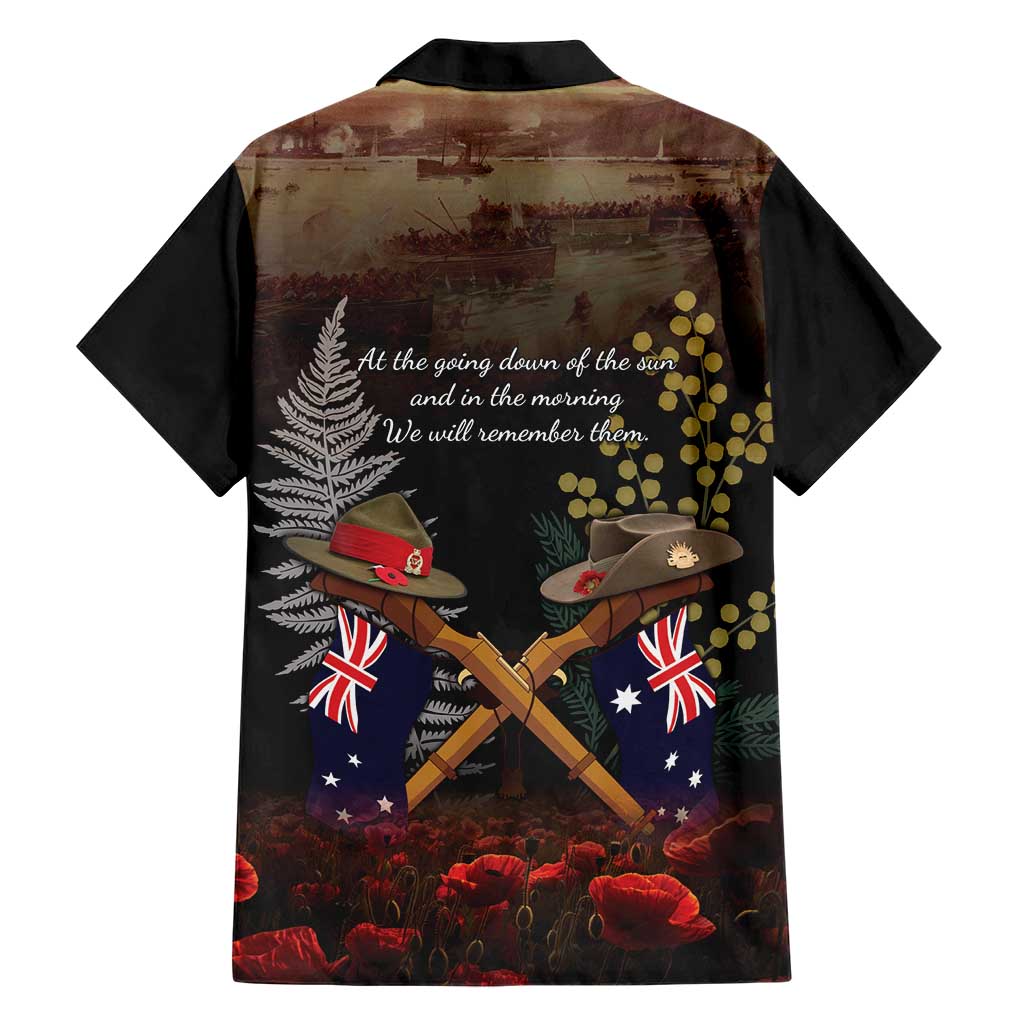 Australia - New Zealand ANZAC Hawaiian Shirt Gallipoli ANZAC Cove Landing LT7 - Polynesian Pride