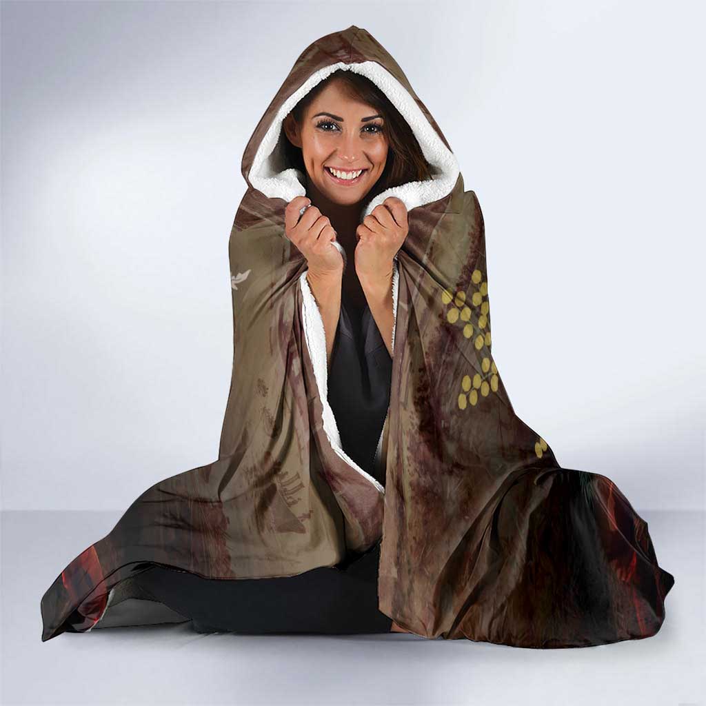 Australia - New Zealand ANZAC Hooded Blanket Gallipoli ANZAC Cove Landing LT7 - Polynesian Pride