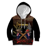 Australia - New Zealand ANZAC Kid Hoodie Gallipoli ANZAC Cove Landing LT7 Hoodie Black - Polynesian Pride