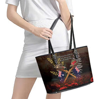 Australia - New Zealand ANZAC Leather Tote Bag Gallipoli ANZAC Cove Landing LT7 - Polynesian Pride