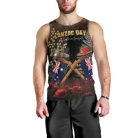 Australia - New Zealand ANZAC Men Tank Top Gallipoli ANZAC Cove Landing LT7 - Polynesian Pride