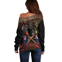 Australia - New Zealand ANZAC Off Shoulder Sweater Gallipoli ANZAC Cove Landing LT7 - Polynesian Pride